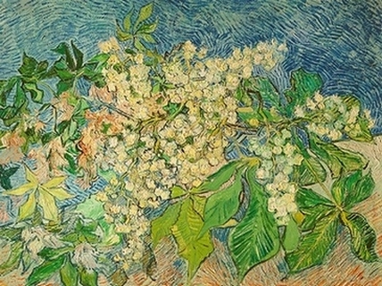 Image 3VG5109 Vincent van Gogh Blossoming Chestnut Branch