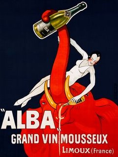Image 3VI1247 ÂAlbaÂ Grand Vin Mousseux ca. 1928 VINTAGE DECORATIF Andre 