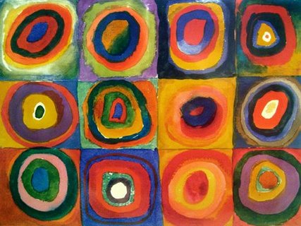 Image 3WK2616 Squares with Concentric Circles PEINTRE  Wassily Kandinsky