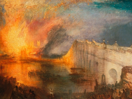 Image 3WT4648 William Turner The Burning of the Houses of Lords and Commons PEINTRES PAYSAGE