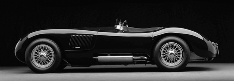 Image 4DH5378 Don Heiny 1951 Jaguar C-Type (BW)
