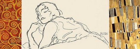 4GK1112-Deco-Woman-II-PEINTRE-FIGURATIF-Gustav-Klimt
