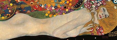 Image 4GK128 Sea Serpents II (detail) PEINTRE FIGURATIF Gustav Klimt
