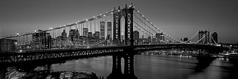 affiche 4RB1638-Manhattan-Bridge-and-Skyline-URBAIN--Richard-Berenholtz à encadrer