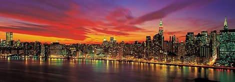 4RB1993-Sunset-Over-New-York-(detail)-URBAIN--Richard-Berenholtz