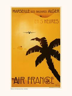 Image A003 Musée Air France Air France / Marseille-Les Baléares-Alger en 5 h A003