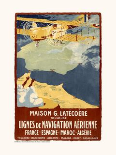 Image A1438 Musée Air France Air France / LATECOERE Affichette 1923 A1438