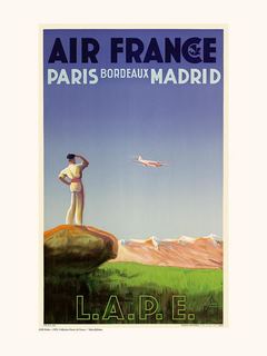 Image A156 Musée Air France Air France / LAPE Paris -Bordeaux -Madrid A156