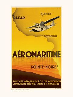 Image A671 Musée Air France Aéromaritime / Dakar, Niamey, Cotonou, Pointe Noire A671