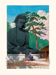 Kawase-Hasui-Grand-Bouddha-a-Kamakura---1930-SE_BoudaKawaseHasui