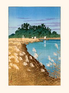 Image Kawase Hasui Fin d`automne à Ichikawa - 1930 SE_Find_automneaIchikawa_Kawase_Hasui_1930