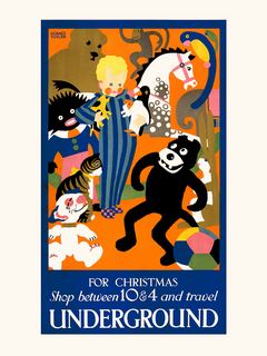 Image For Christmas, shop between 10 and 4 and travel Underground SE_ForChristmas_shopbetween10and4andtravelUnderground_1924_HoraceTaylor