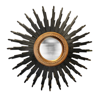 Miroir-soleil-noir-or-convexe