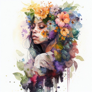 Tableau-deco-plexiglass Cfs-Tropical-Woman-