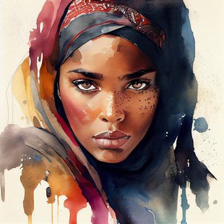 Tableau-deco-plexiglass Cfs-Tuareg-Woman-