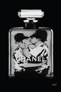 Tableau-deco-plexiglass Love-hommage-a-Banksy-Franck-Doat