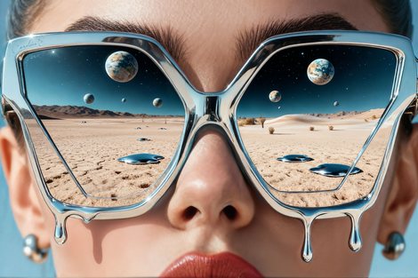 Tableau-deco-plexiglass Desert-Noir--CAROLINE.S