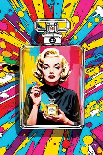 Tableau-deco-plexiglass Pop-Marylin--FRANCK-DOAT