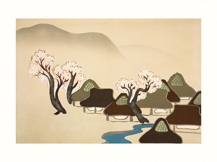 Sekka-Village-with-cherry-blossoms-from-Momoyogusa-SE_SekkaVillagewithcherryblossomsfromMomoyogusa