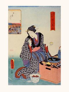 Image NIHONBASHI Marché aux poissons 1857 SE_UtagawaKunisadaNihonbashi_marcheauxpoissonsLabitEst2