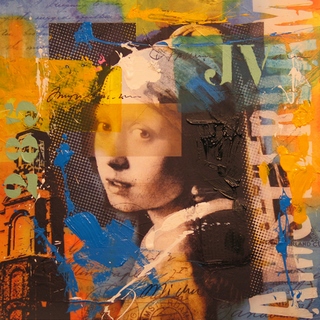 Image ac0178 Girl pearl - Vermeer ART MODERNE   Micha Baker