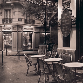 Image b2257d Café, Montmartre URBAIN   Alan Blaustein