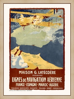 Air-France-/-LATECOERE-Affichette-1923-A1438---Musee-Air-France