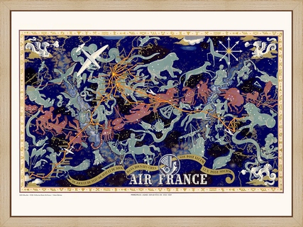 Air-France-/-MAPPEMONDE-Celeste-A283---Musee-Air-France