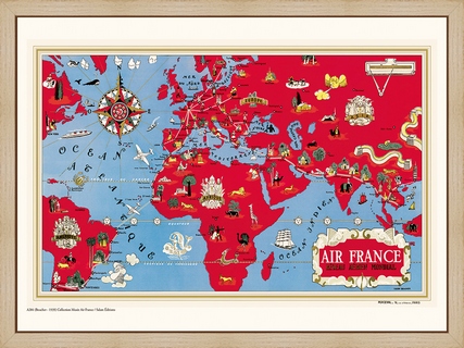Air-France-/-Mappemonde-1939-A284---Musee-Air-France