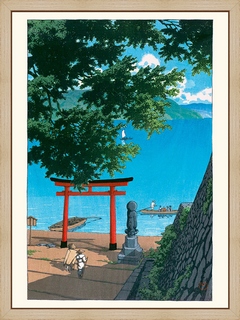 Temple-Chuzen---Utagahama-de-Kawase-Hasui---Kawase-Hasui