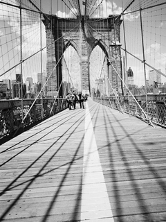 Image ig3438 Brooklyn Bridge Tower and Cables #1 PAYSAGE URBAIN  Dave Butcher