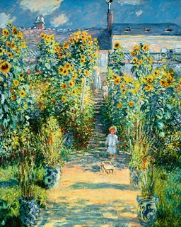 Image ig4211 Le jardin de l artiste à Vétheuil ART CLASSIQUE   Claude Monet