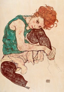 Image ig4225 Sitzende Frau ART CLASSIQUE   Egon Schiele