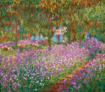 Image ig4285 Lit d iris dans le jardin de Monet ART CLASSIQUE   Claude Monet