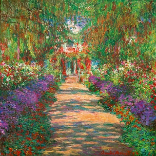 Image ig4287 Jardin a Giverny ART CLASSIQUE   Claude Monet