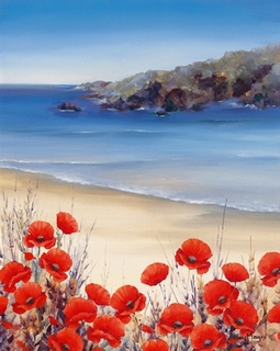Image ig4877 Poppies by the Sea Hilary Mayes