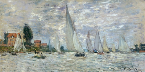 Image ig6934 Le barche regate ad Argenteuil ART CLASSIQUE   Claude Monet
