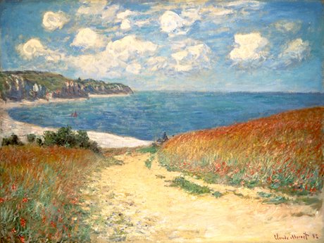 Image ig8733 Chemin dans les blés à Pourville ART CLASSIQUE   Claude Monet