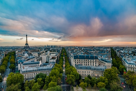 Image ig9239 Vue sur Paris depuis lArc de Triomphe Arnaud Bertrande PAYSAGE URBAIN