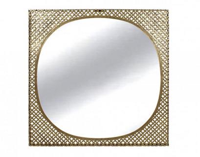 Miroir-tresse-metal-dore