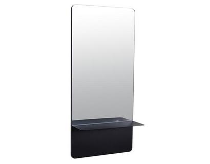 Miroir-etagere-metal-noir