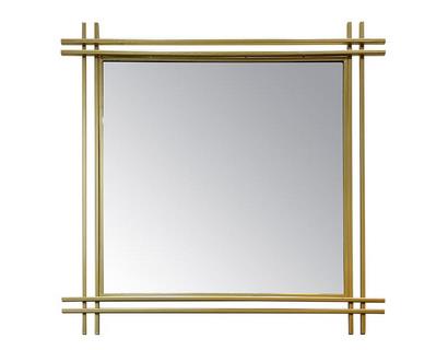 Miroir-metal-dore-80x80cm