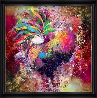 Tableau Sylvain Binet Coq-Pop
