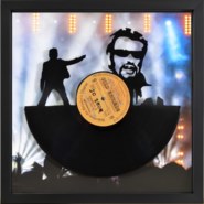 cadre-vinyle-Johnny-sur-scène
