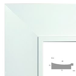 Échantillon cadre sur mesure baroque ARCO BLANC-LAQUE
