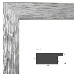 Échantillon cadre sur mesure baroque AZURA 30 ARGENT