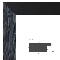 Échantillon cadre sur mesure baroque AZURA 30 NOIR