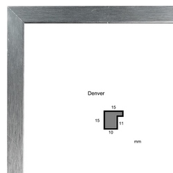 Échantillon cadre sur mesure baroque DENVER ARGENT