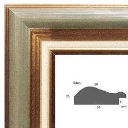 Échantillon cadre sur mesure baroque EDEN VERT
