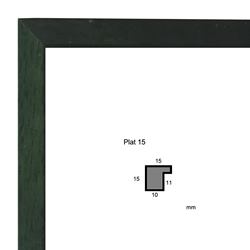 Échantillon cadre sur mesure baroque PLAT 15 VERT-FONCE